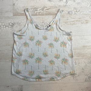 5/$50 Jaclyn Intimates Palm Tree Sleepwear Tank Top